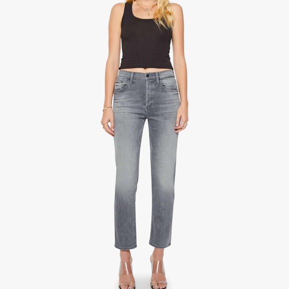 MOTHER Women's Tomcat Charcoal Jeans - Picture 9 of 9